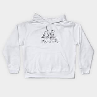 Llama Sailor Kids Hoodie